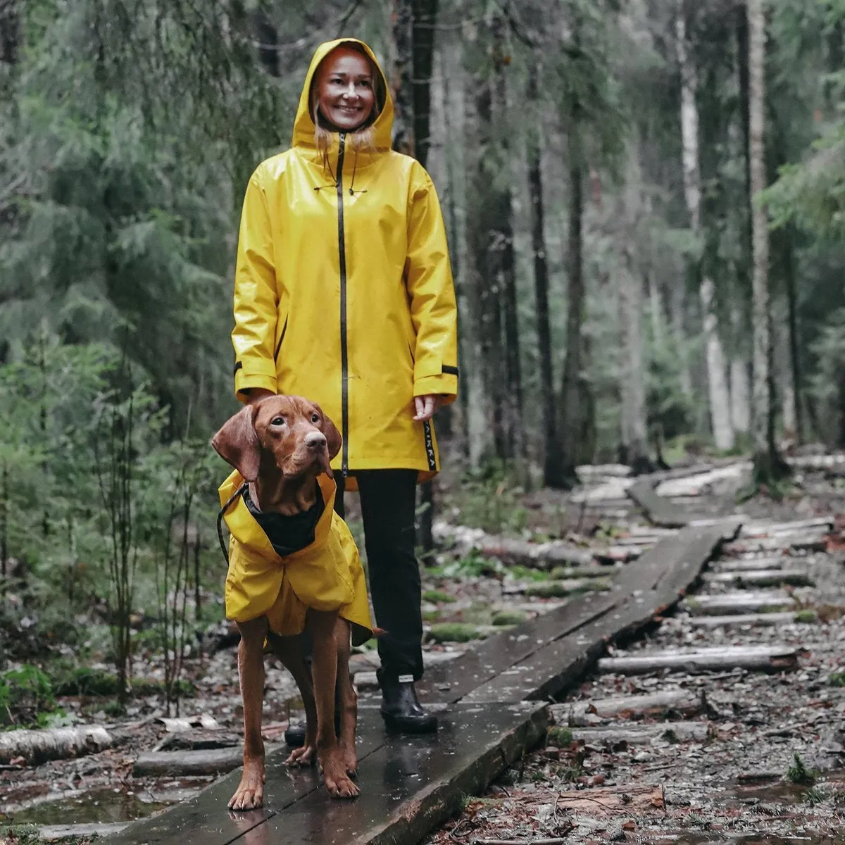 Visibility Dog Raincoat Lite Yellow