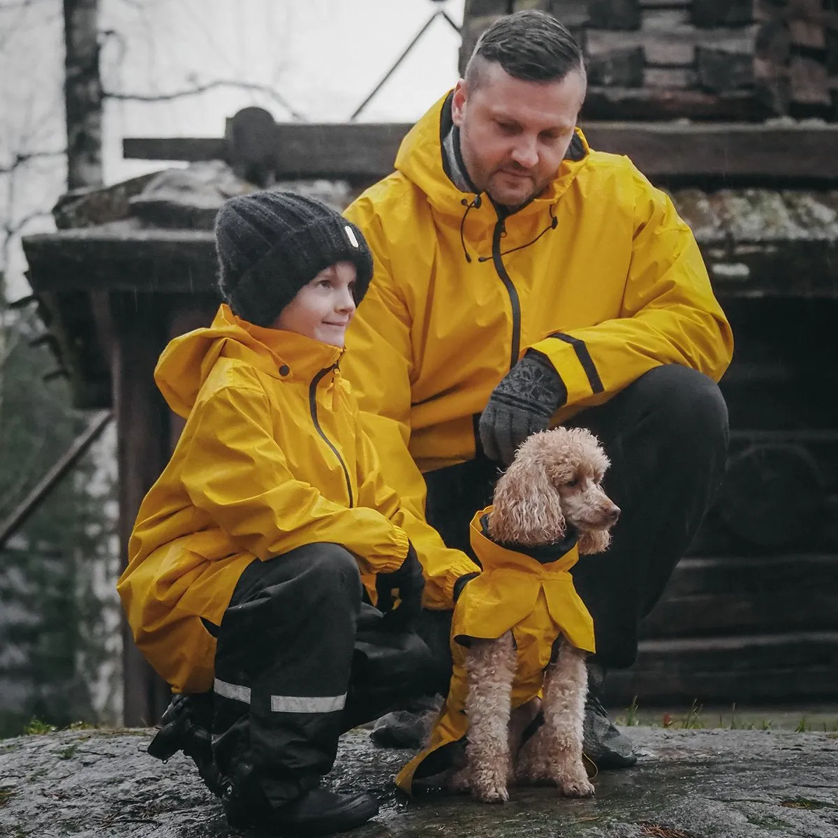 Visibility Dog Raincoat Lite Yellow