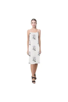 White Bellflower Alcestis Slip Dress (Model D05)