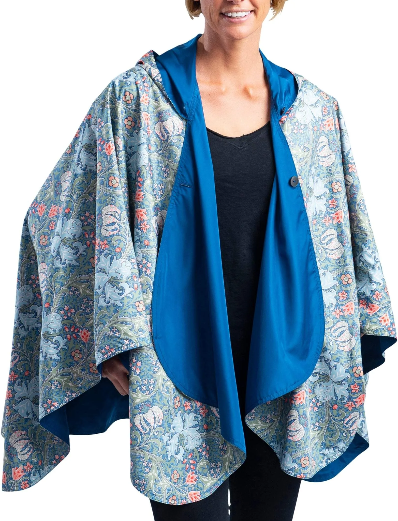 William Morris print rain cape