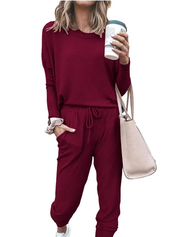 Women's Casual Outfits Sweatsuit Jogger Pants Tracksuit Set