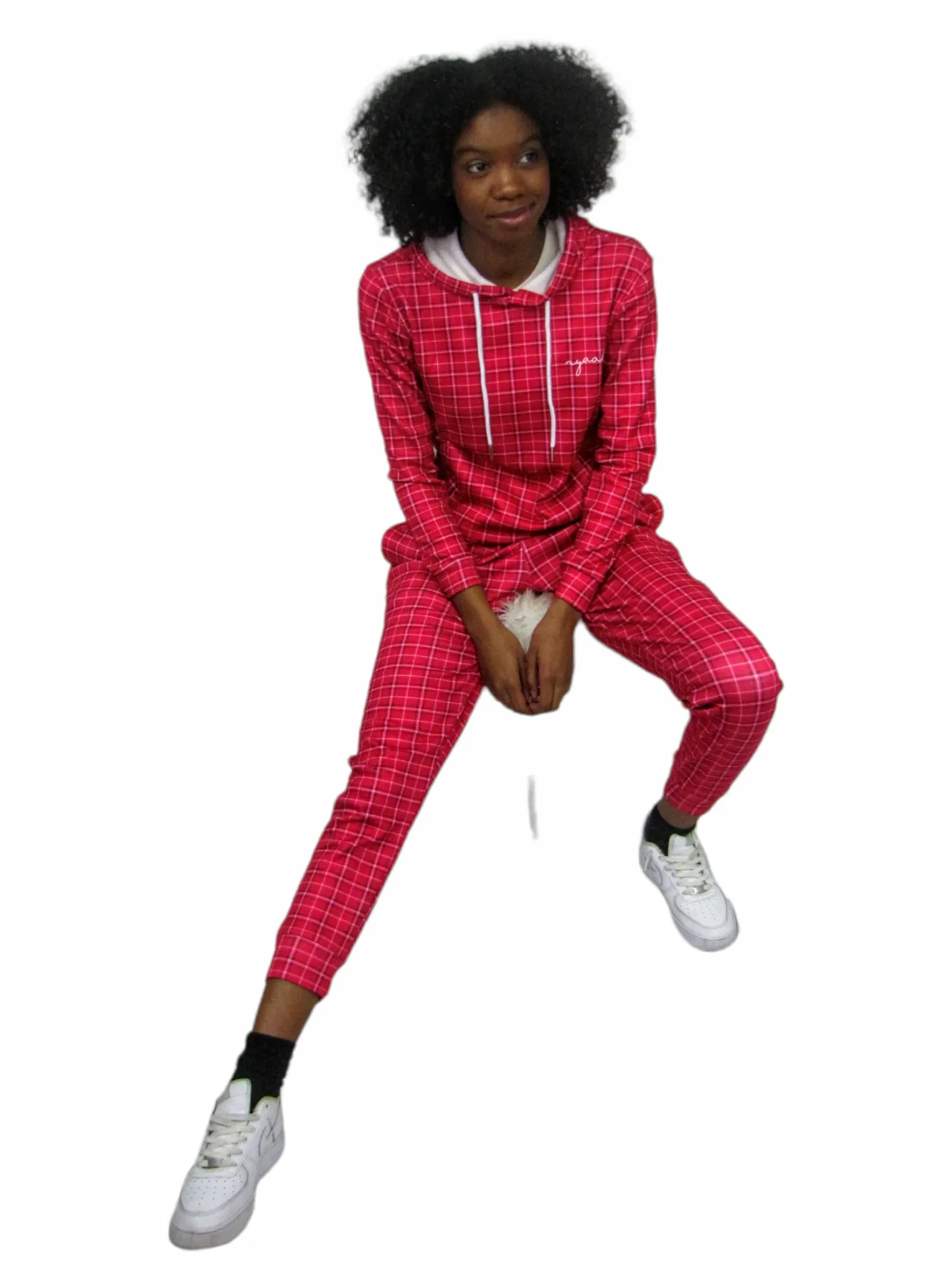 Women’s Casual Pink Stripe Tracksuit Set – Chic & Comfortable Two-Piece Outfit