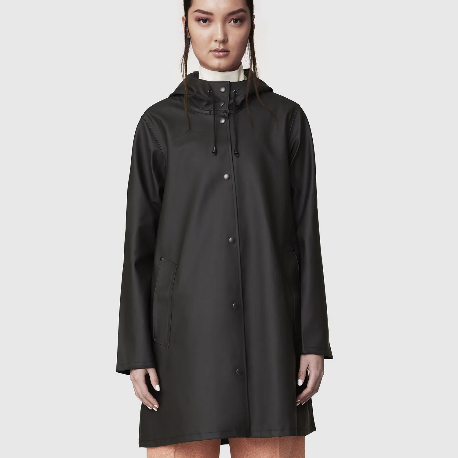 Womens Classic Mosebacke Raincoat - Black