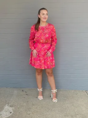 Women's Pink Floral Dress