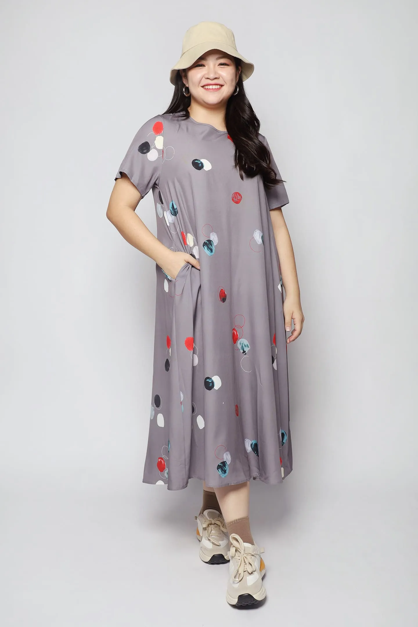 Yanyu Dress in Whimsical Circles