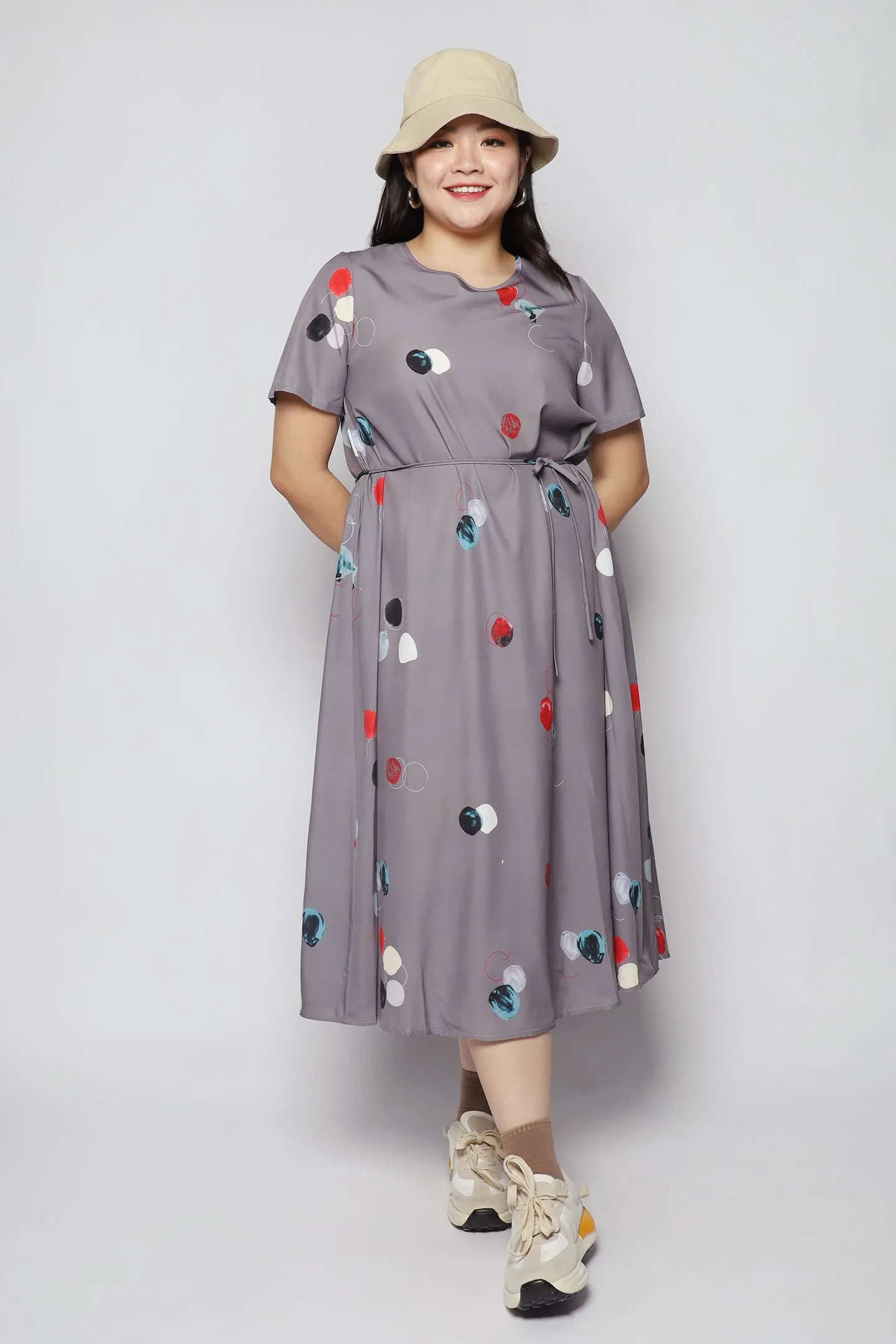 Yanyu Dress in Whimsical Circles