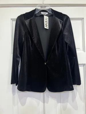 Yew Black Velvet feel sparkle jacket