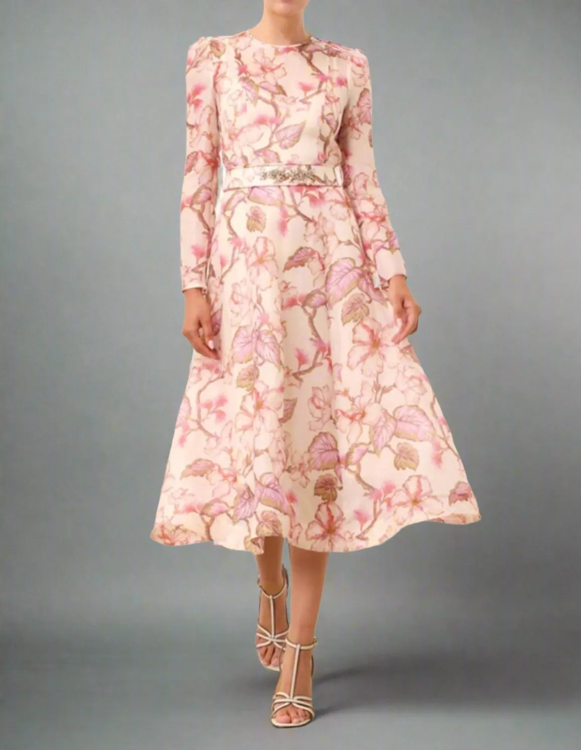 Zimmermann MATCHMAKER FLORAL MIDI DRESS